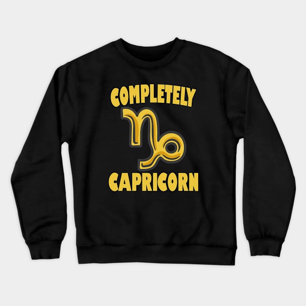 Completely Capricorn Crewneck Sweatshirt by Delta V Art